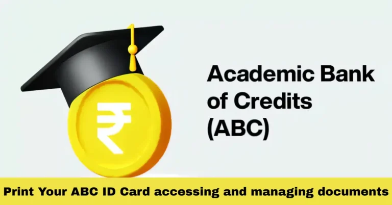 Print Your ABC ID Card accessing and managing documents